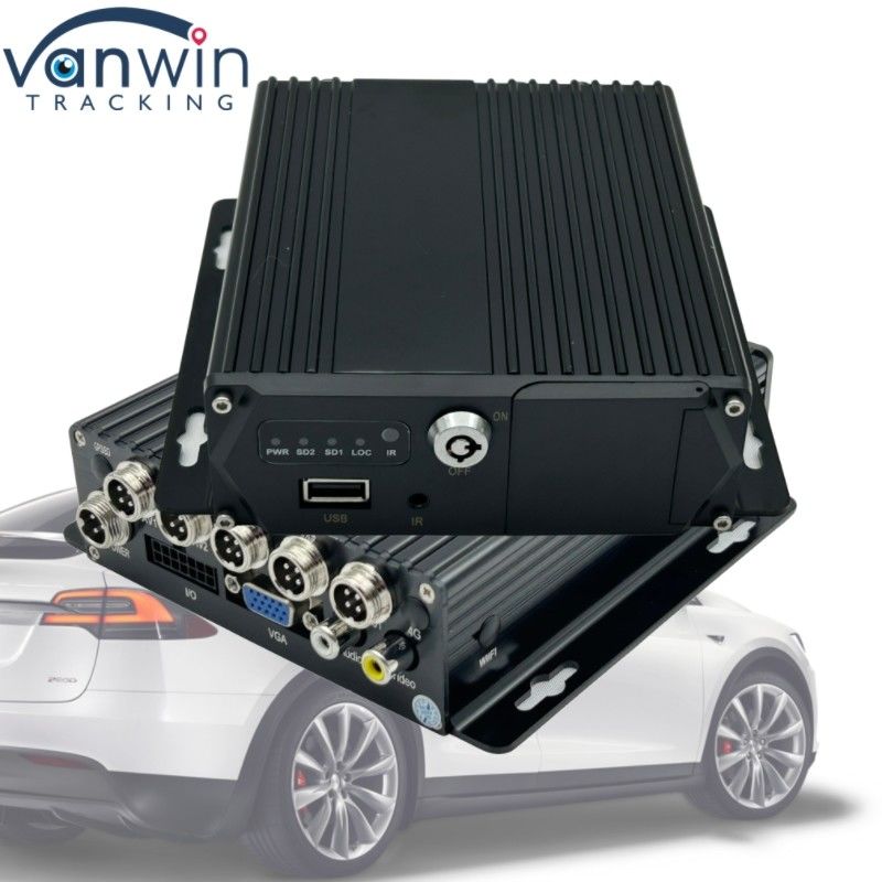 4G GPS MDVR 4 CH SD Card Video Recorder บัตรสองแบบ เตรียมพร้อมสองแบบ สําหรับการติดตามความปลอดภัยของยานยนต์