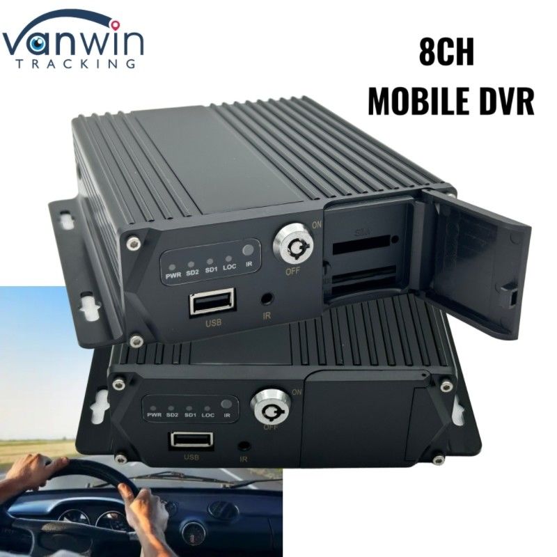 1080P MDVR 8 CH SD Card โทรศัพท์มือถือดีจิทัล Recorder ระบบติดตามยานพาหนะมืออาชีพสําหรับรถบัสรถบรรทุก