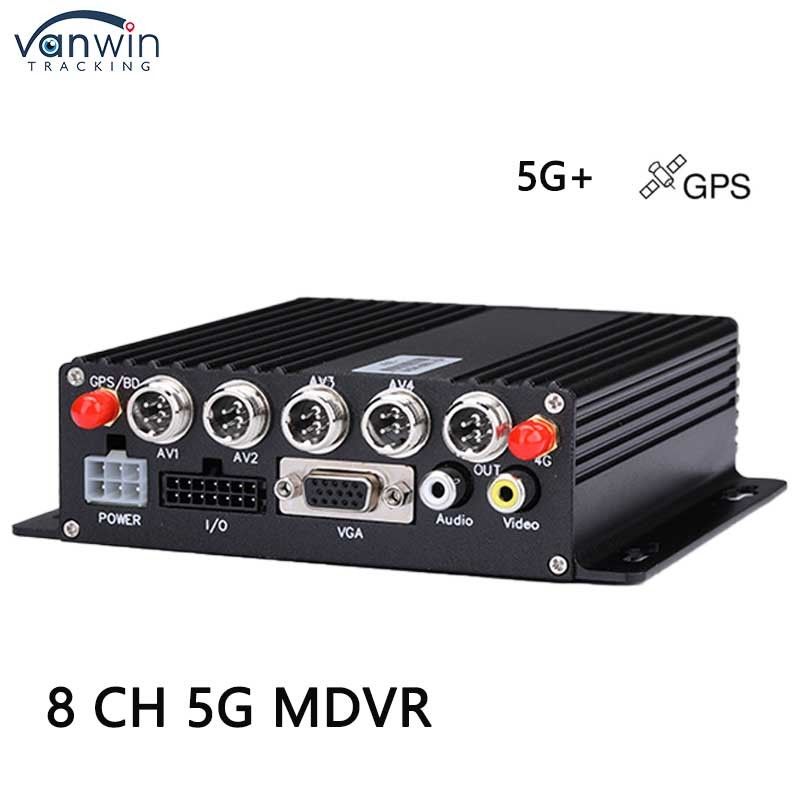 8 ช่อง DVR รถยนต์ ด้วย 5G GPS AHD 1080P กล้อง SD Card Video Recorder สําหรับรถบรรทุก