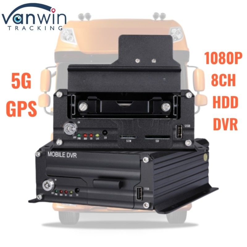 1080P 8CH แฮร์ดดิสก์ DVR 5G GPS Tracker ระบบติดตามยานพาหนะที่เก็บของขนาดใหญ่เพื่อความปลอดภัยของเรือ