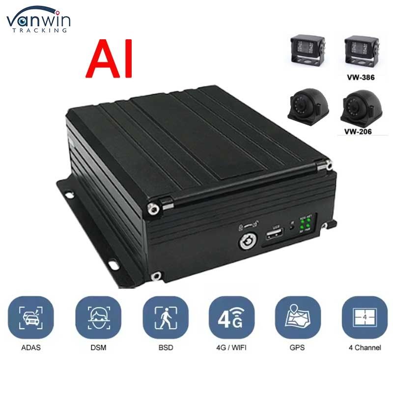4CH HDD DVR 4G GPS ADAS DMS 1080P HD รองรับ OEM / ODM ระบบวีดีโอ MDVR สําหรับรถยนต์ รถบรรทุก รถบัส MDVR รถกล่องดํา