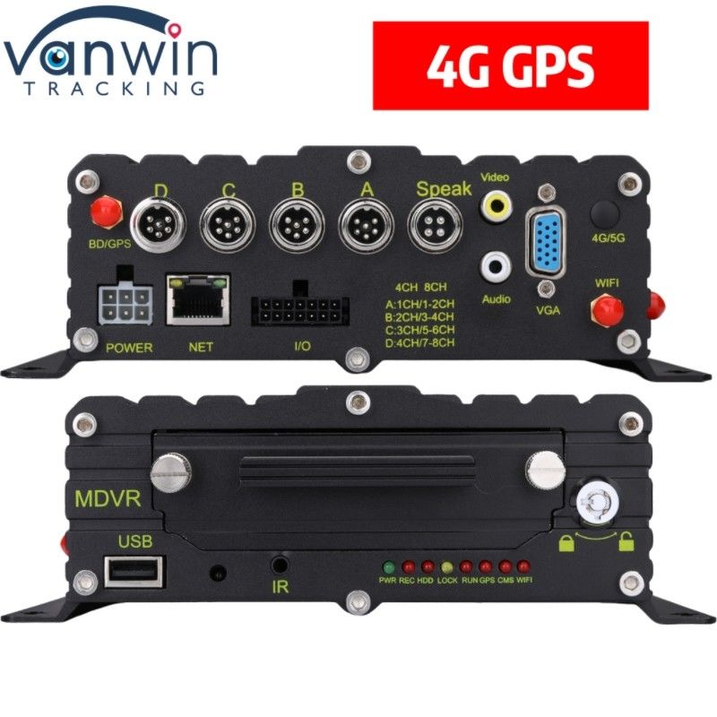 ระบบการติดตามรถยนต์มืออาชีพ 4 CH HDD MNVR พร้อม GPS 4G สําหรับทุกเรือ