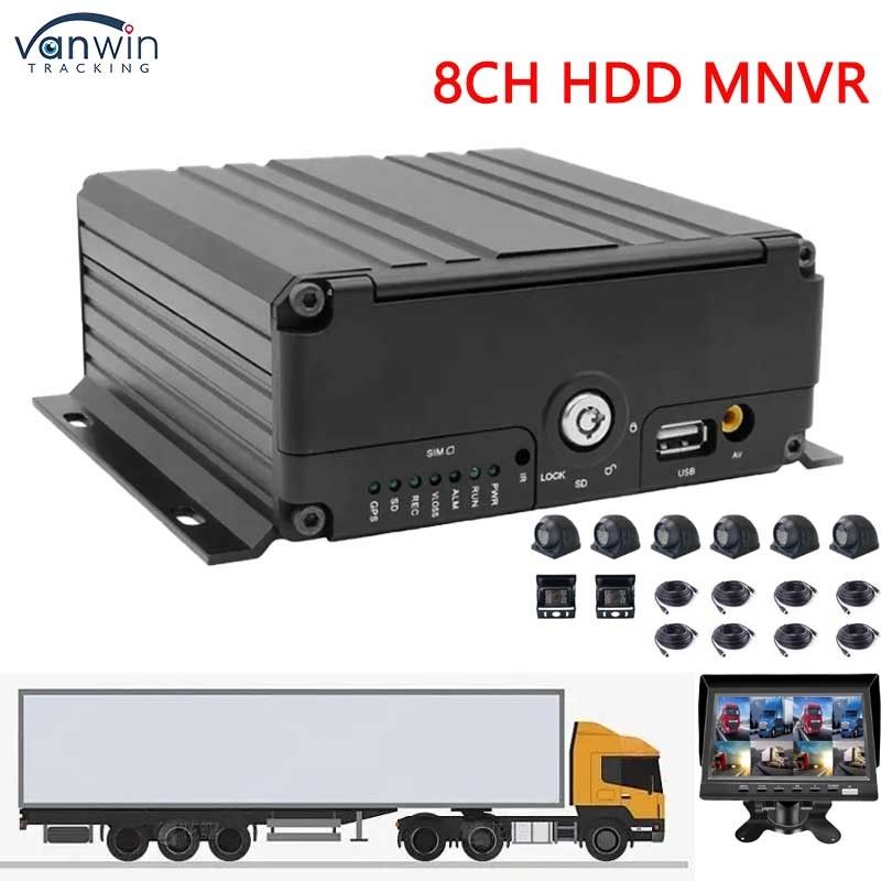 H.264 8 ช่อง MNVR พร้อม WiFi 4G GPS Tracker สําหรับการสนับสนุนรถยนต์ OEM