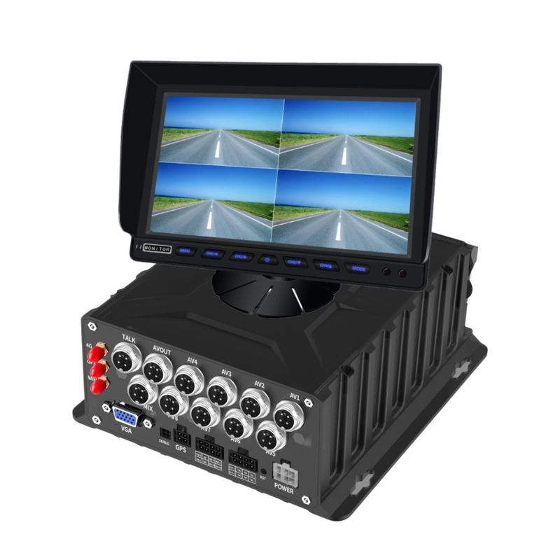 Advanced 8 CH Mobile DVR with Advanced Driver Assistance System ระบบตรวจจับจุดตาบอด ระบบติดตามผู้ขับรถสําหรับรถยนต์