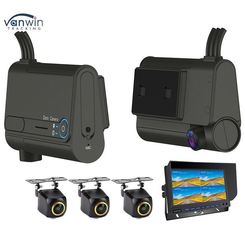 DC 12V Mini Cmsv7 H.265 1080P กล้องติดรถยนต์ Auto Dash Cam Mdvr 4G GPS รีโมทคอนโทรล Recorder 1-4 Channel Dashcam Cmsv6 Platform Mobile Mdvr
