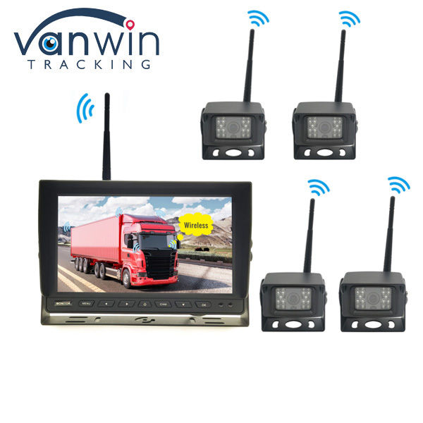 ระบบกล้องมองกลางคืน AHD ไร้สาย 4 ช่อง ขนาด 10.1 นิ้ว สำหรับเครื่องจักรกลการเกษตร