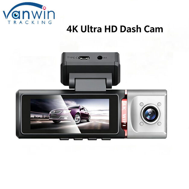 3 ช่องทาง AI 4G Dash Camera 4K หน้า, ADAS & DMS, GPS Tracking, ติดตามที่จอดรถ 24/7