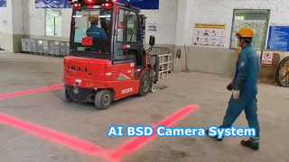 AI BSD Detection 4CH HD Touch DVR ระบบกล้องสำหรับเครื่องจักรกลหนัก